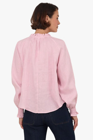 Adorne Adelaide Long Sleeve Linen Top