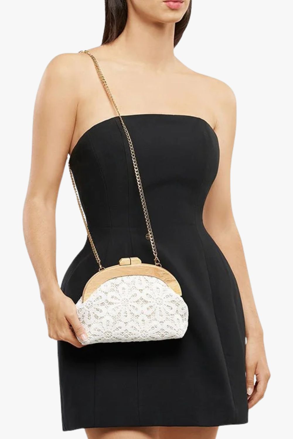 Olga Berg Bonnie Lace Clutch