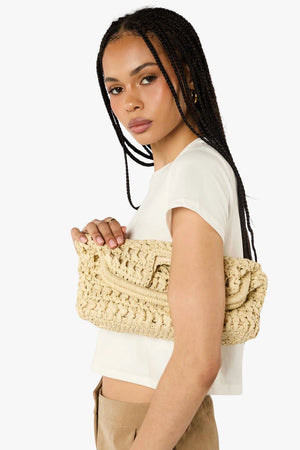 Peta & Jain Birdie Straw Handled Cluth