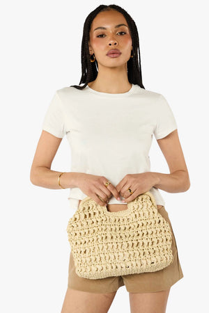 Peta & Jain Birdie Straw Handled Cluth