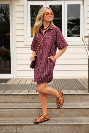 Ceres Life Sara Mini Shirt Dress