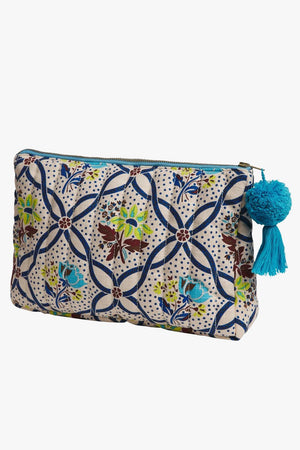 Sage x Clare Norali Quilted Cosmetic Bag
