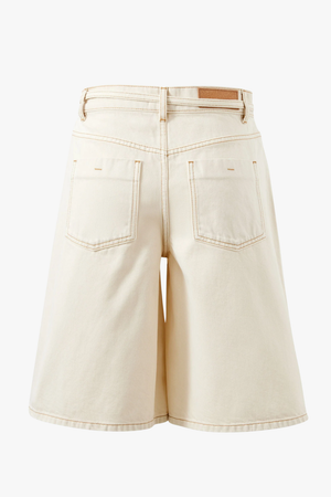 Ceres Life Olive Belted Denim Short