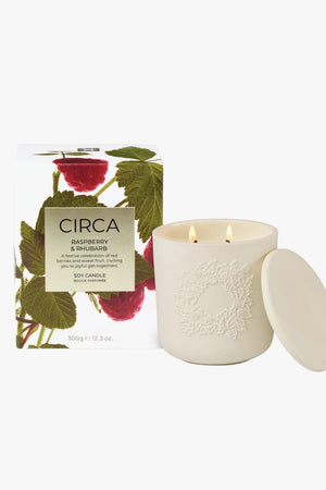 Circa Raspberry & Rhubarb Candle 300g