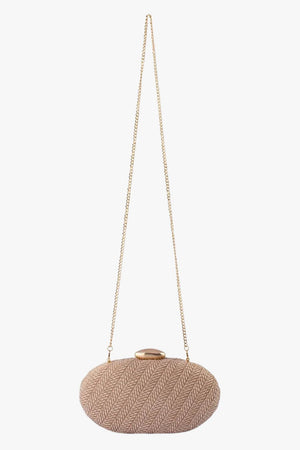 Olga Berg Josie Woven Clutch