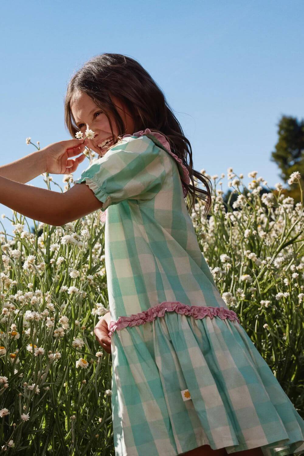 Goldie + Ace Gingham Collar Dress