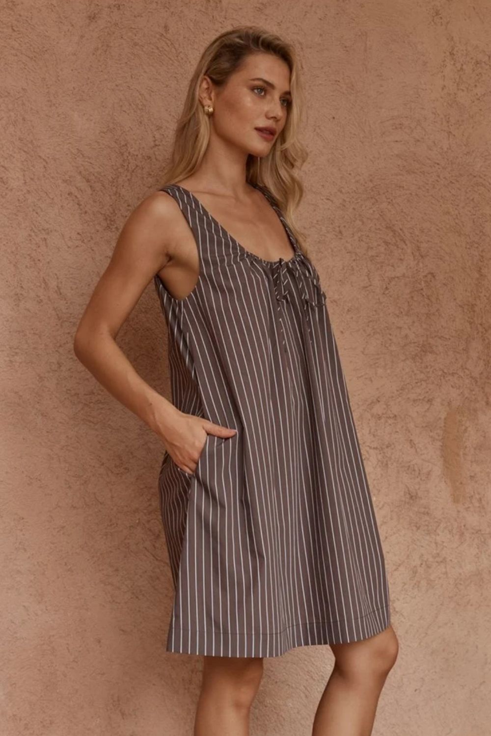 Sass Nola Stripe Mini Dress