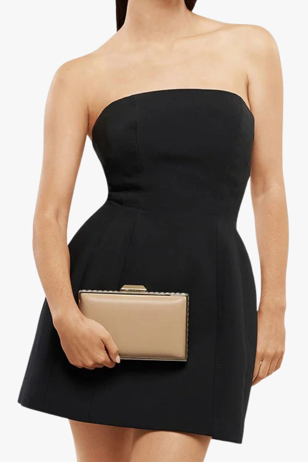Olga Berg Sammi Crystal Frame Clutch