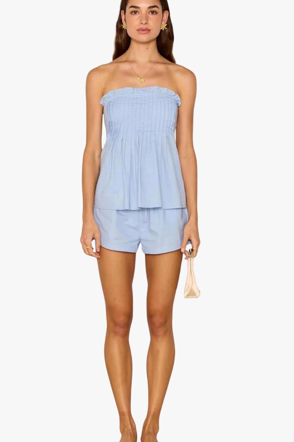 Mink Pink Marivelle Pintuck Top