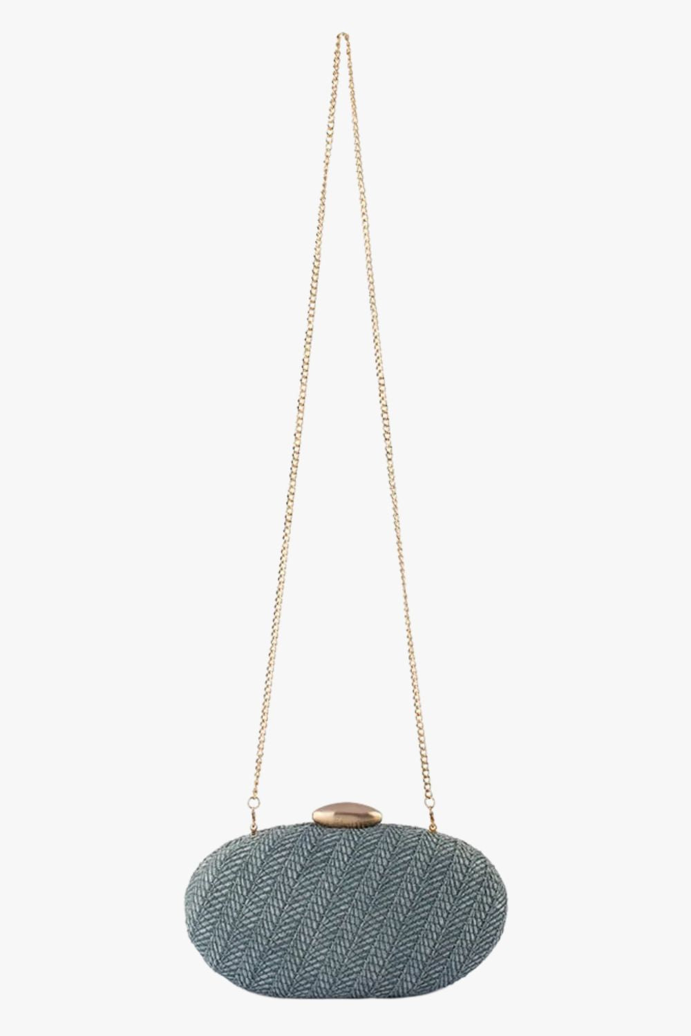 Olga Berg Josie Woven Clutch
