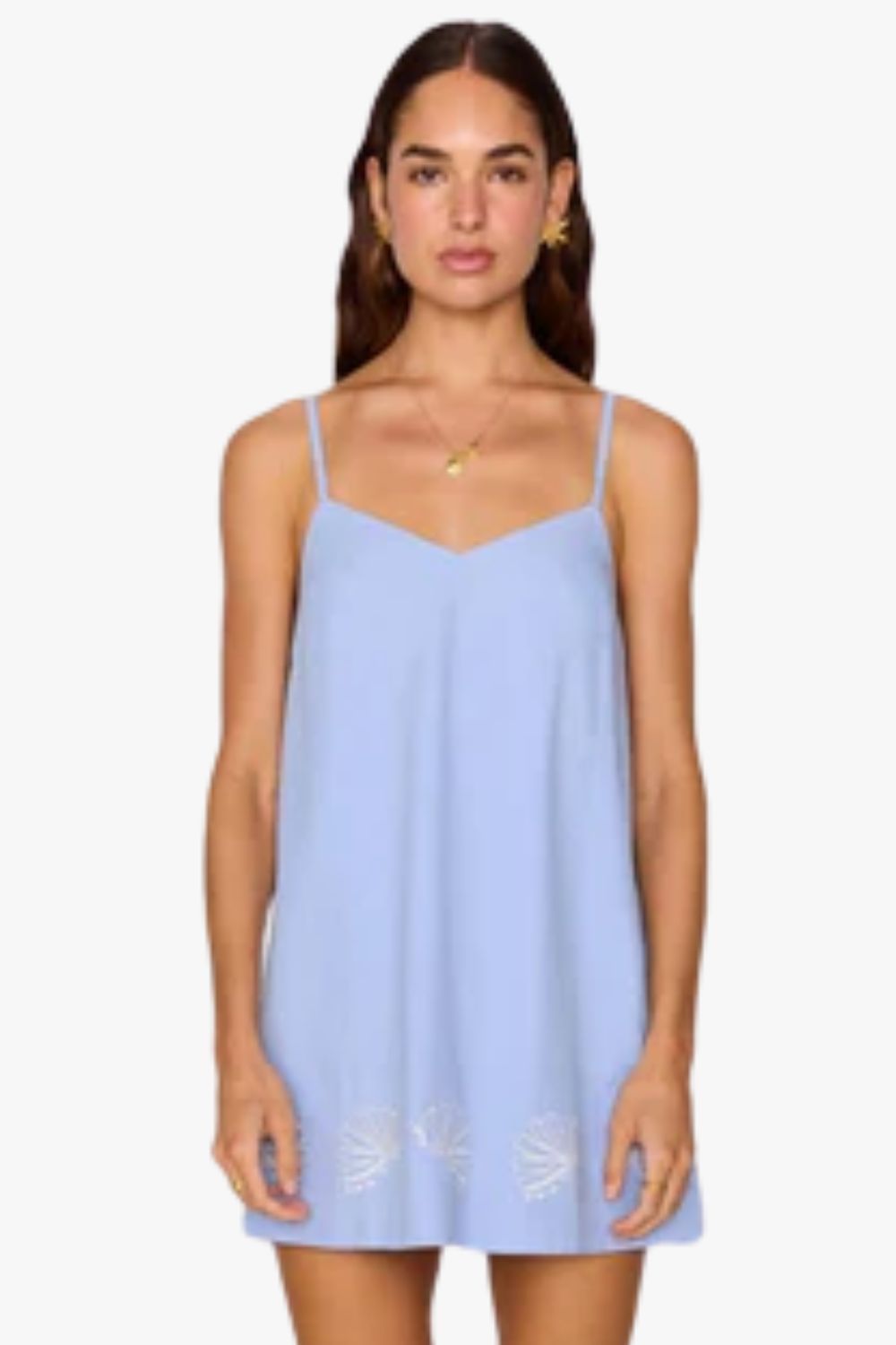 Mink Pink Bella Embroidered Mini Dress