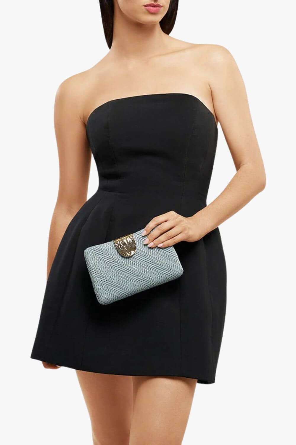 Olga Berg Lindy Woven Clutch