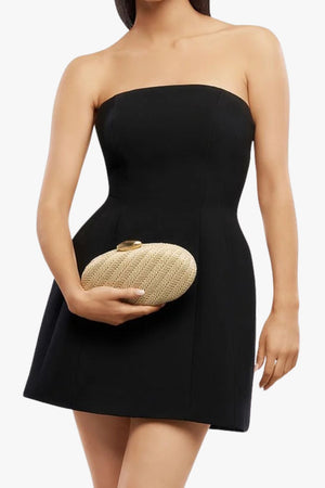 Olga Berg Josie Woven Clutch