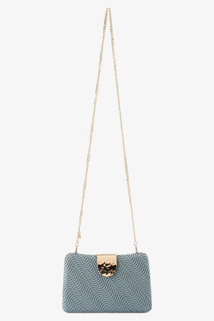 Olga Berg Lindy Woven Clutch