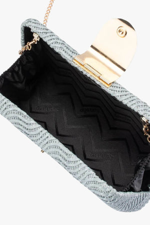 Olga Berg Lindy Woven Clutch