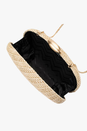 Olga Berg Josie Woven Clutch