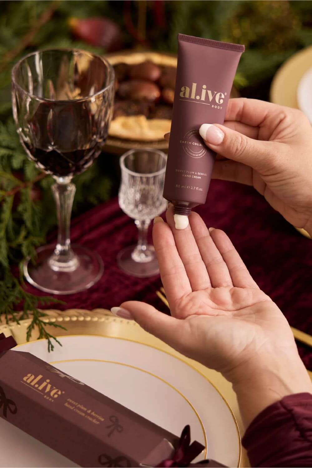 Al.ive Hand Cream Cracker - Sweet Plum & Berries