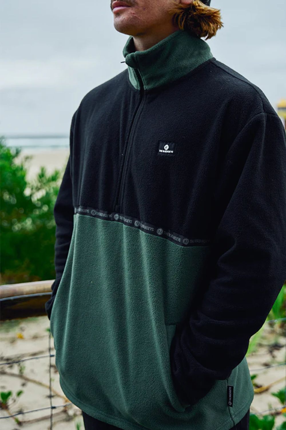 The Mad Hueys Tidal Qtr Zip Pullover