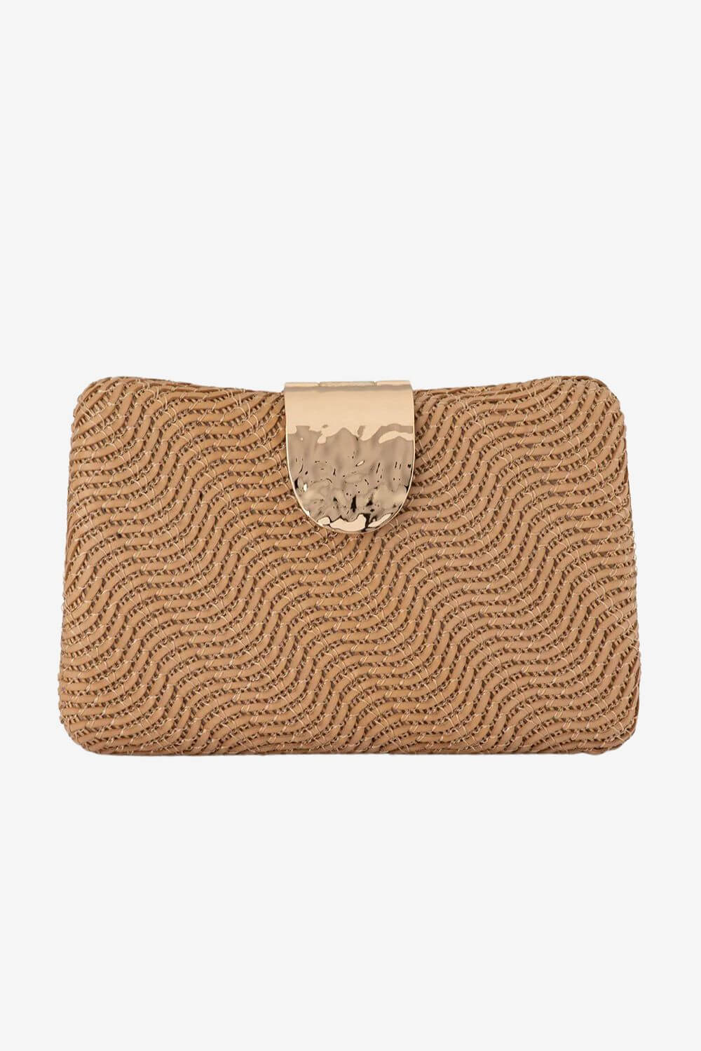 Olga Berg Lindy Woven Clutch