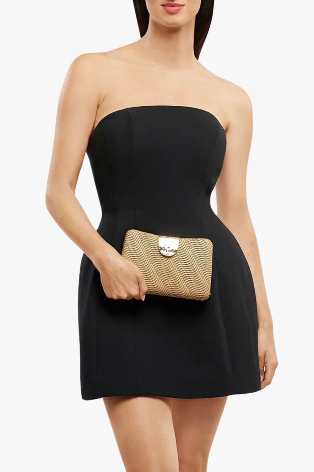 Olga Berg Lindy Woven Clutch