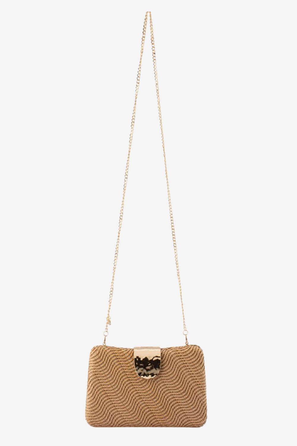 Olga Berg Lindy Woven Clutch