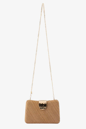 Olga Berg Lindy Woven Clutch