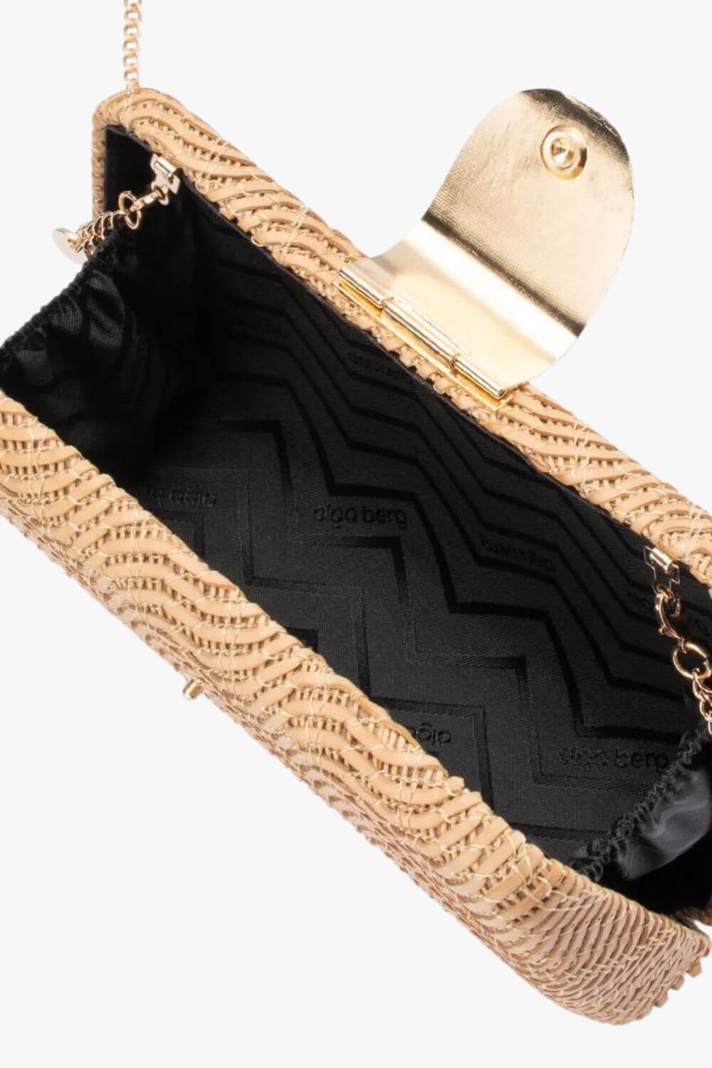 Olga Berg Lindy Woven Clutch
