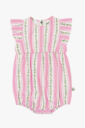 Goldie + Ace Antique Stripe Strawberry Romper