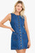 Avenue Denim Mini Vest Dress