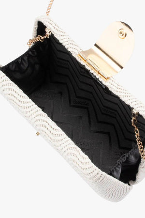 Olga Berg Lindy Woven Clutch