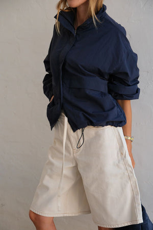 Ceres Life Olive Belted Denim Short