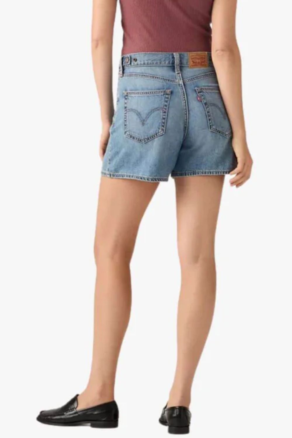 Levi Womens Cinch Mid Thigh Short