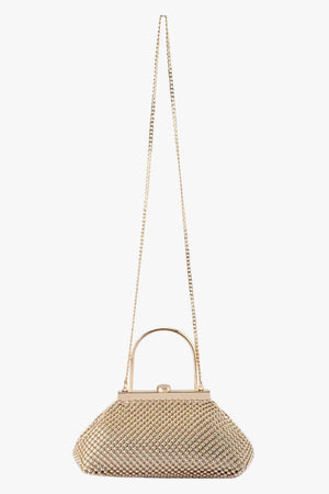 Olga Berg Mimi Ball Mesh Frame Bag