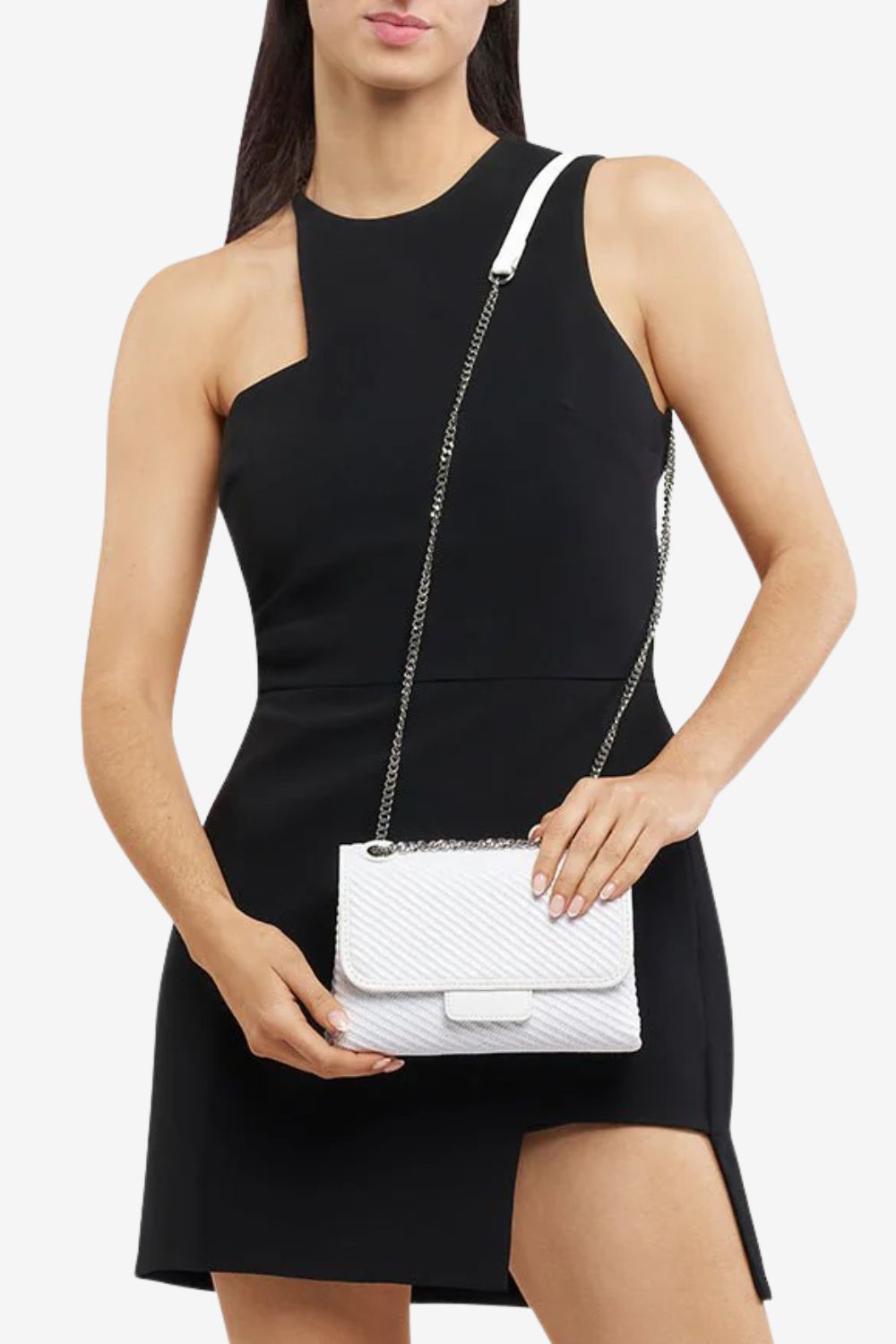Olga Berg Alexa Woven Shoulder Bag