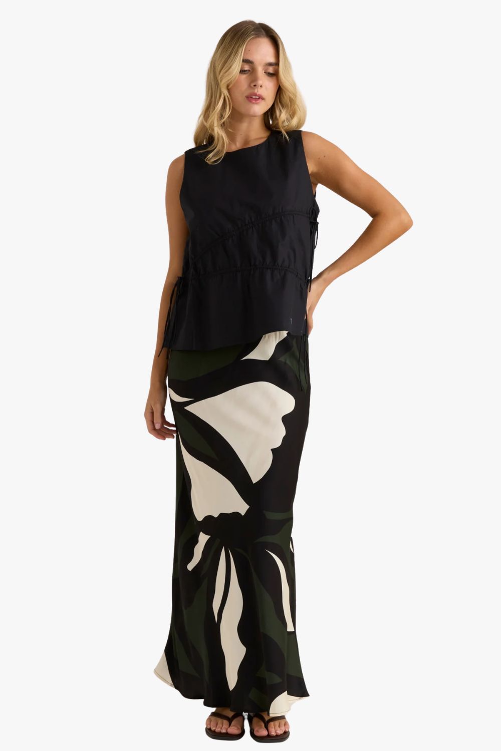 Sass Elin Gathered Tie Top