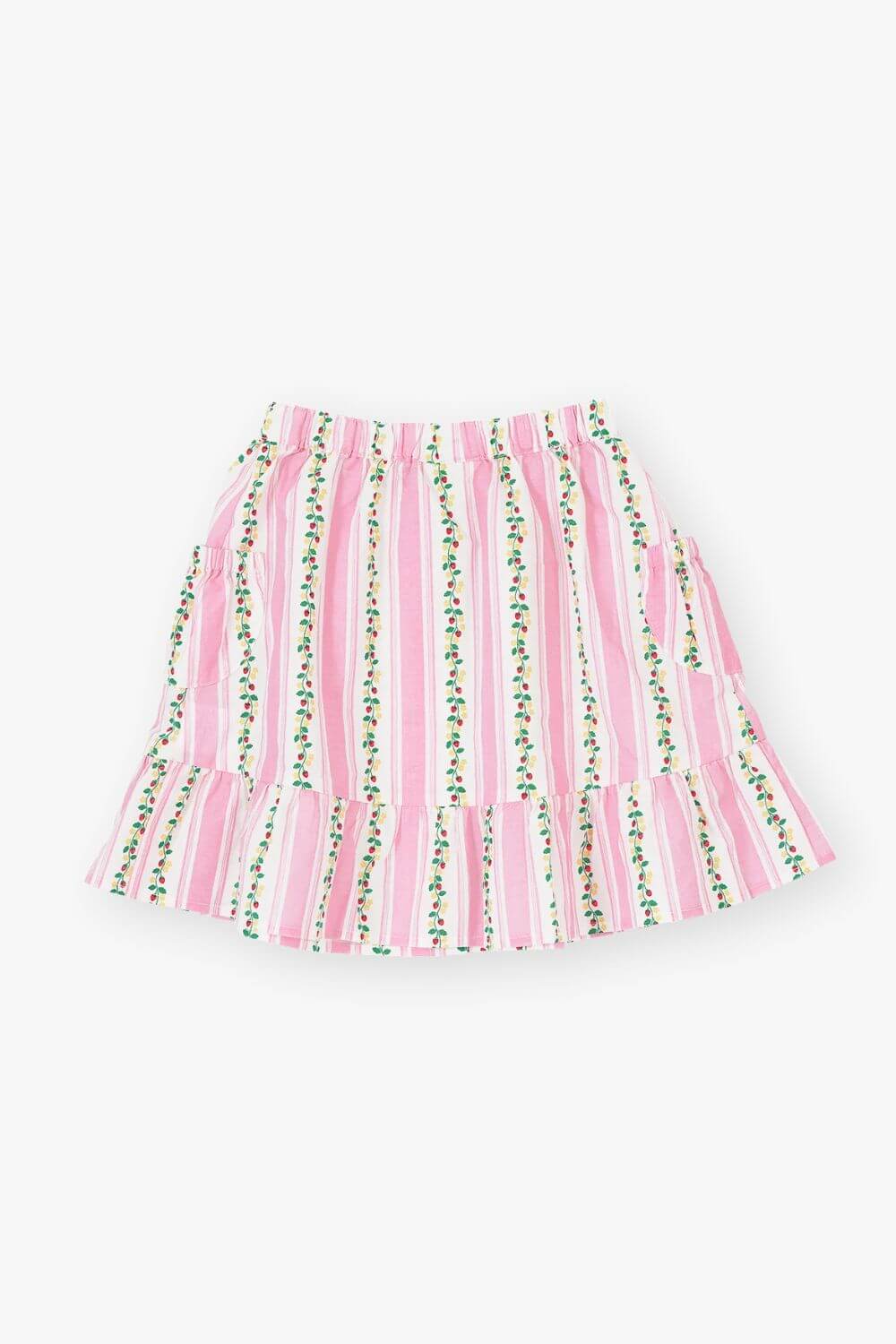 Goldie + Ace Antique Stripe Strawberry Peplum Skirt