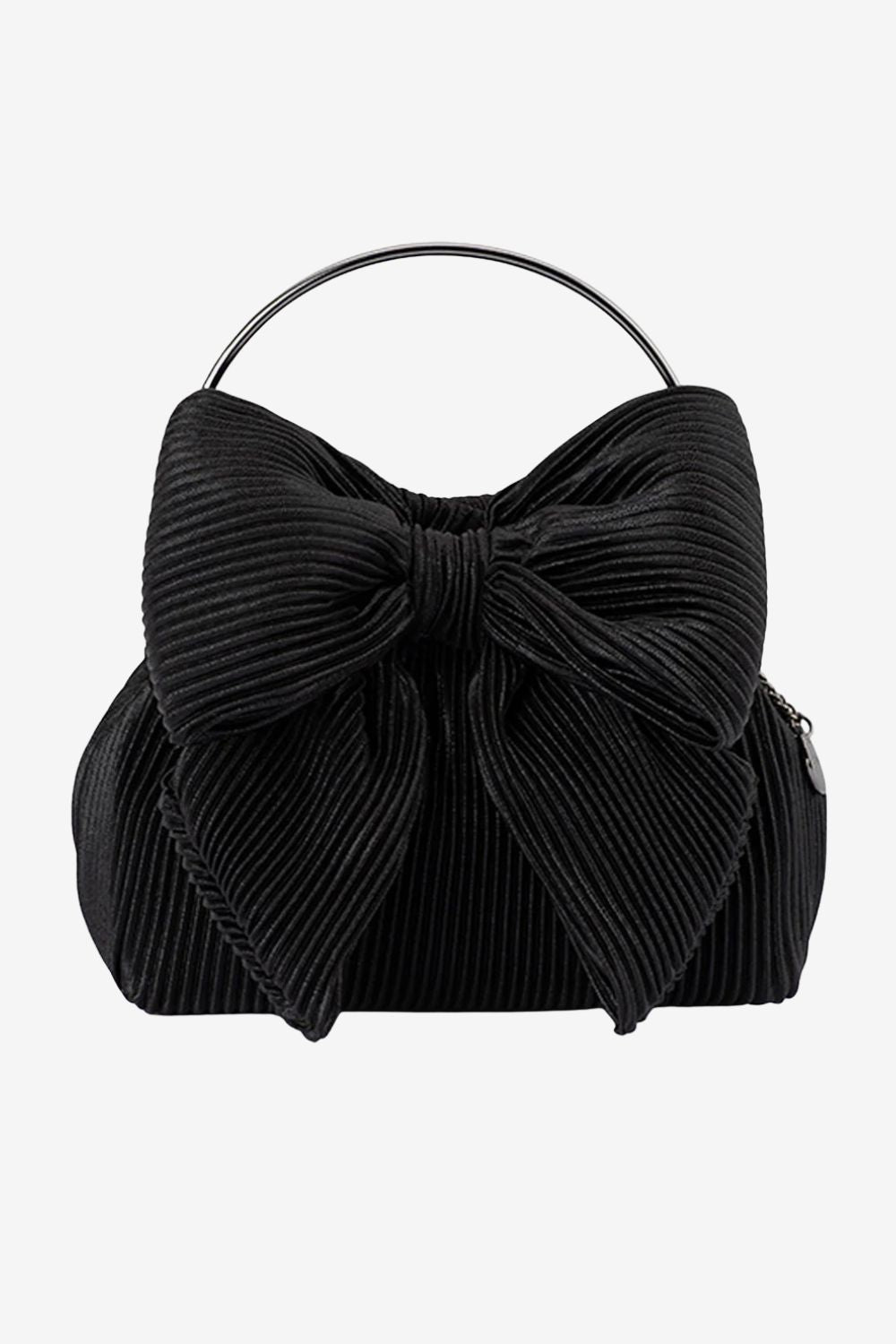 Olga Berg Elise Pleated Top Handle Bag