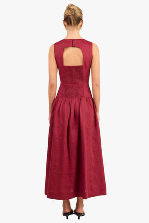 Stories Be Told Womens Linen Sleeveless Maxi Dress