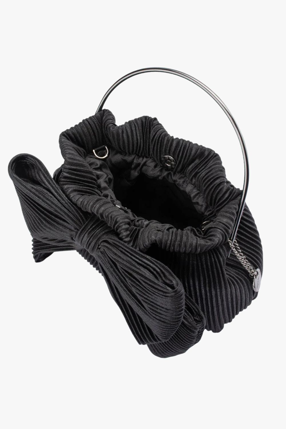 Olga Berg Elise Pleated Top Handle Bag