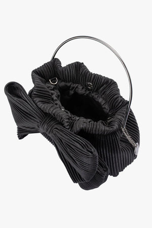 Olga Berg Elise Pleated Top Handle Bag