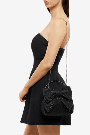 Olga Berg Elise Pleated Top Handle Bag
