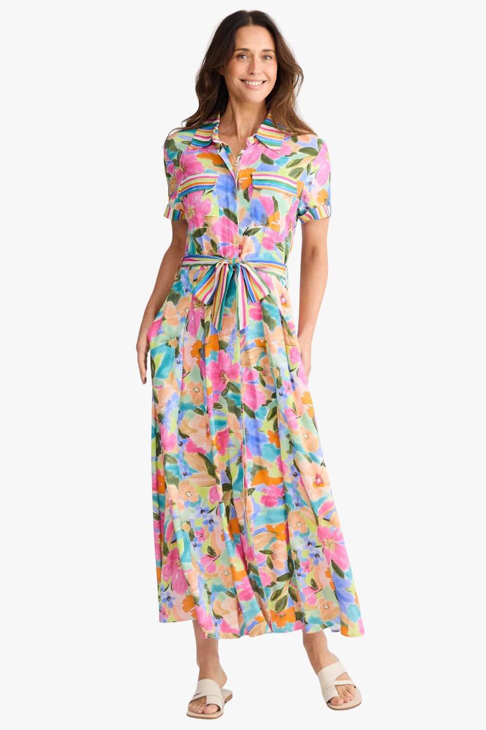 Brave + True Rossellini Short Sleeve Maxi Dress