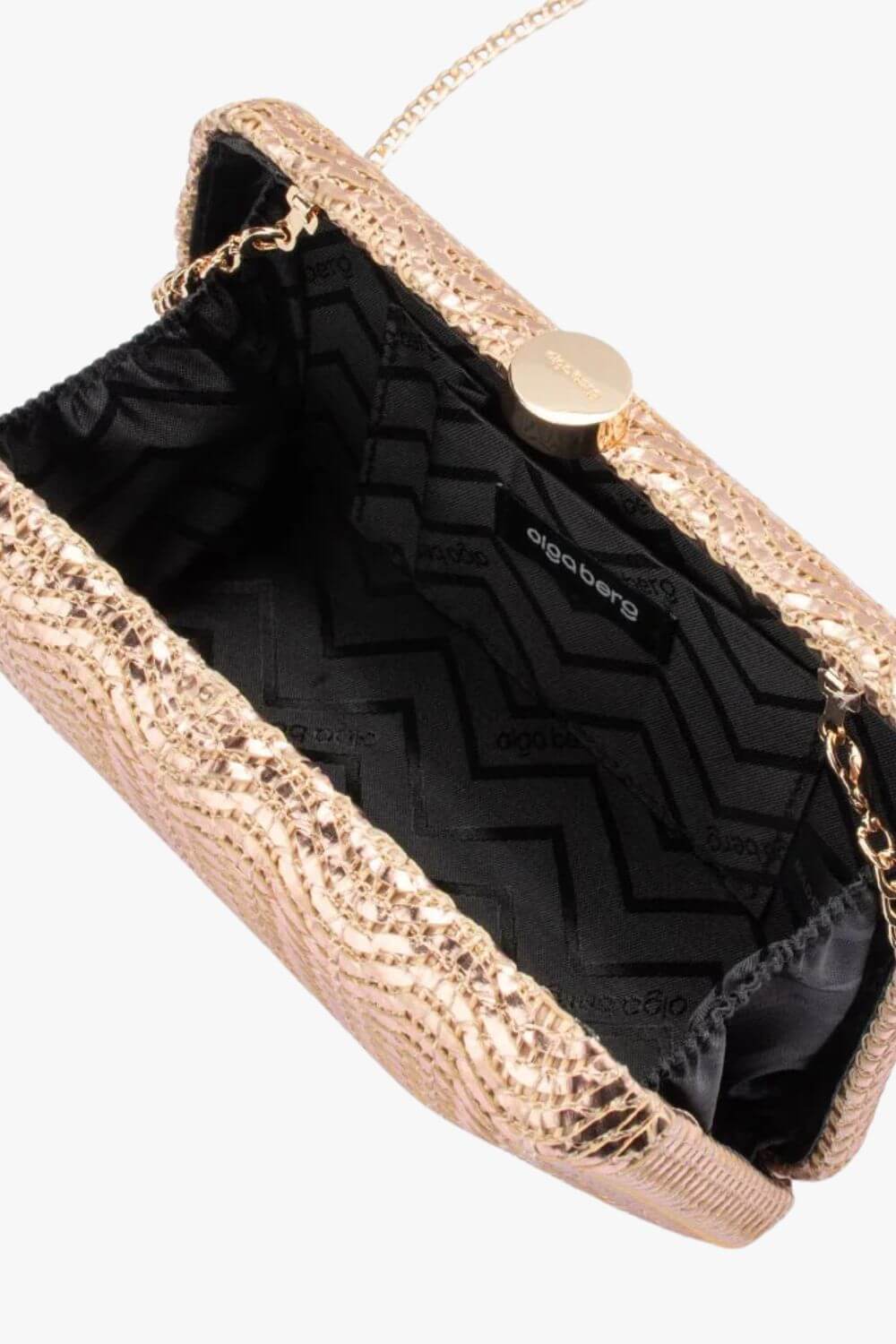 Olga Berg Hannah Textured Clutch