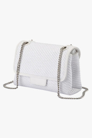 Olga Berg Alexa Woven Shoulder Bag