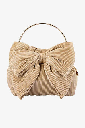 Olga Berg Elise Pleated Top Handle Bag