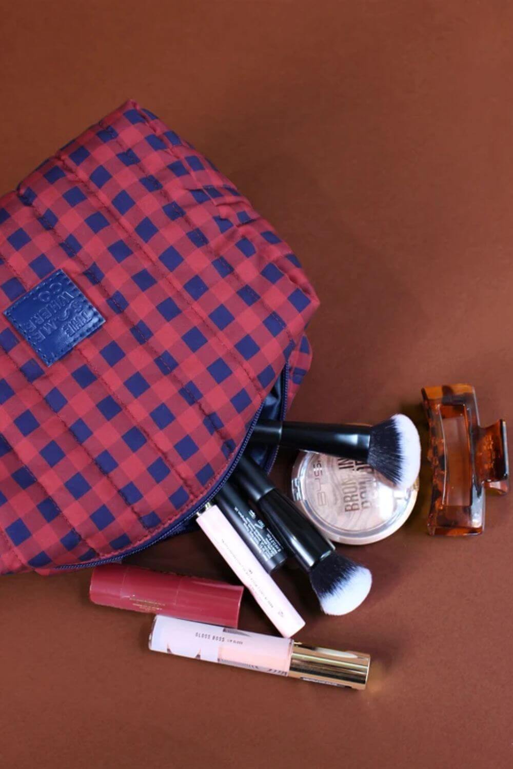 The Somewhere Co Chestnut Cosmetic Case