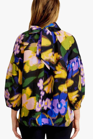 Pingpong Florial Art Print Blouse