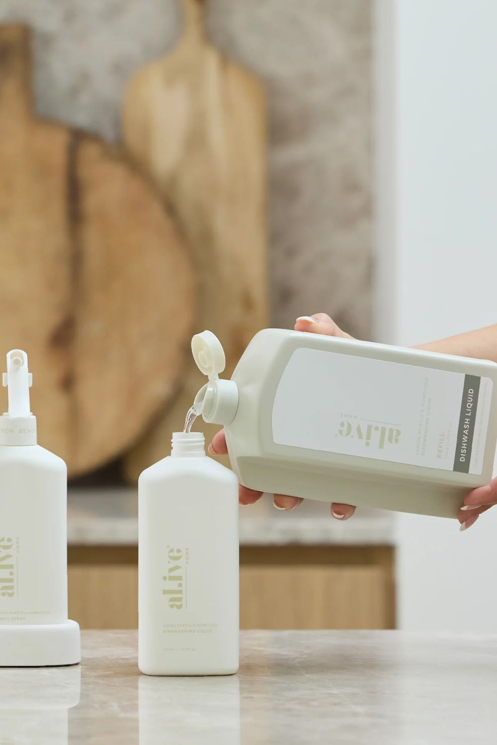 Al.ive 1 Litre Dish Wash Refill Lemon Myrtle & Honeydew