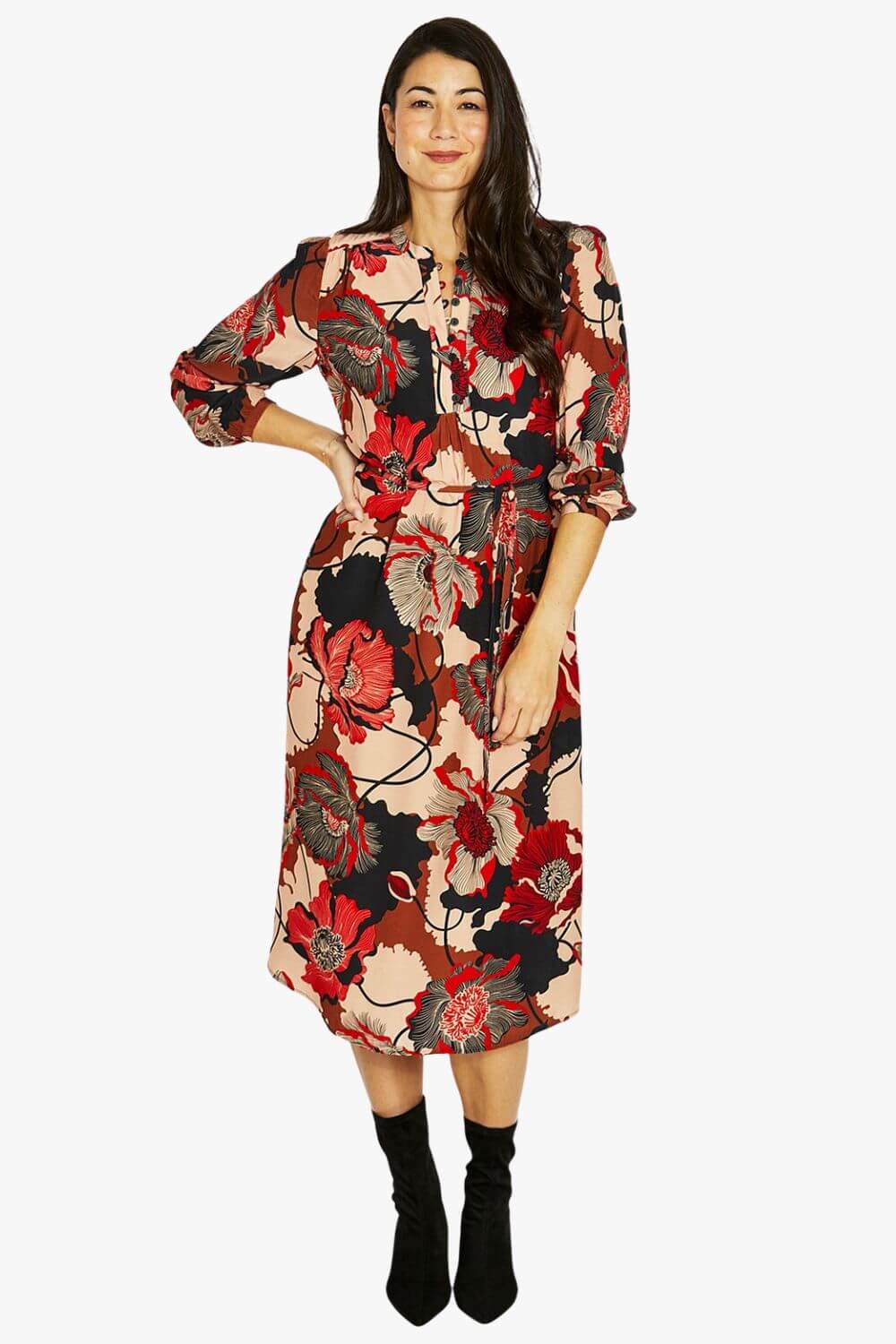 Jump Parisian Floral Midi Dress