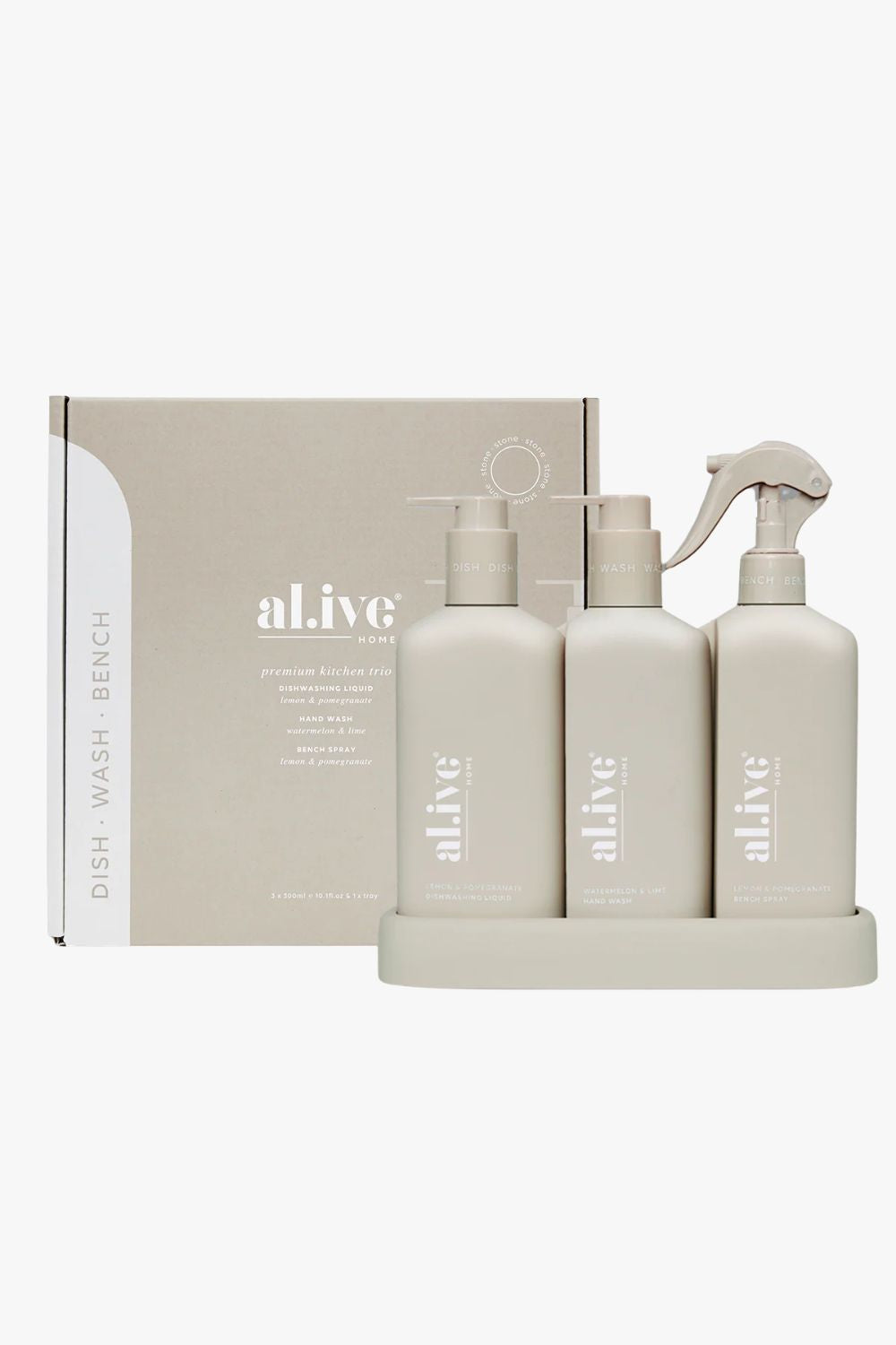 Al.ive Lemon & Pomegranate + Watermelon & Lime Kitchen Trio